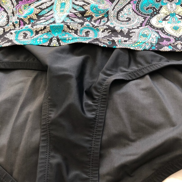 It Figures! One Piece paisley Swimsuit size 10 - Picture 3 of 7